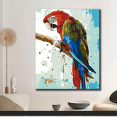 Painting by Numbers Parrot Colorful Painting Art